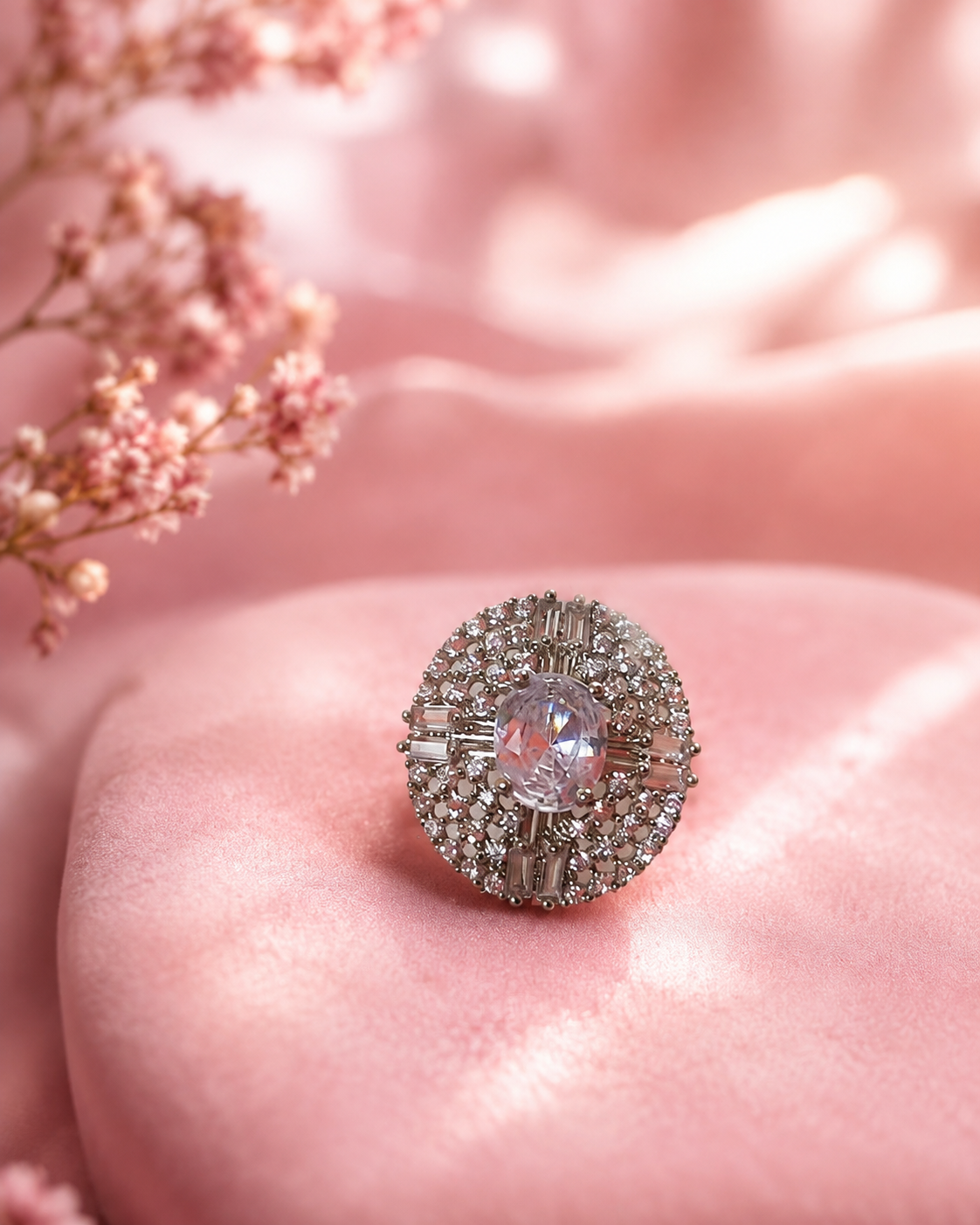 Halo Crystal Ring