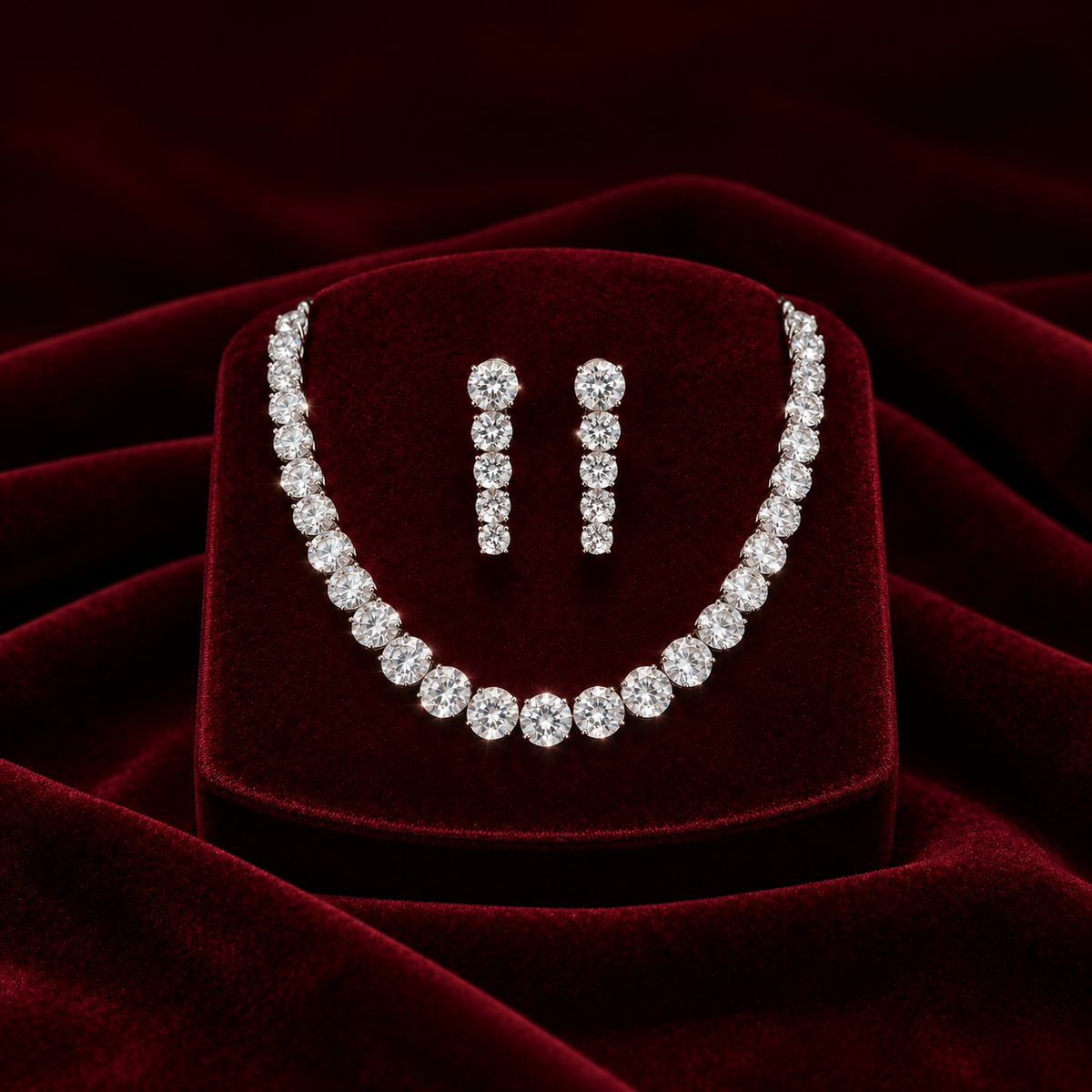 Solitaire AD Necklace Set.