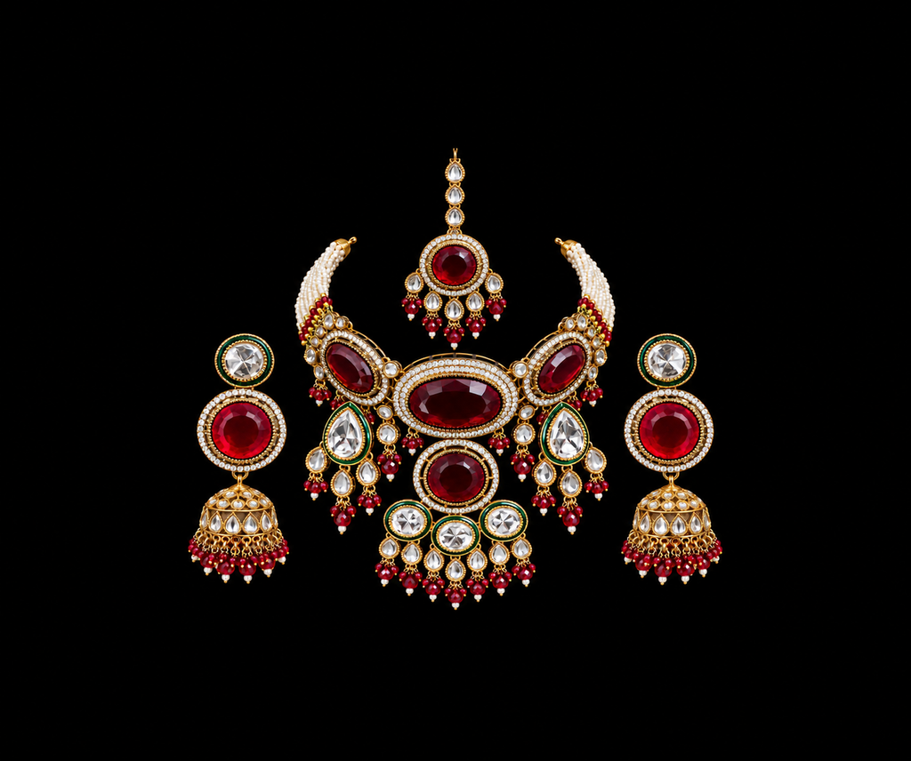 Ruby Moissanite Set