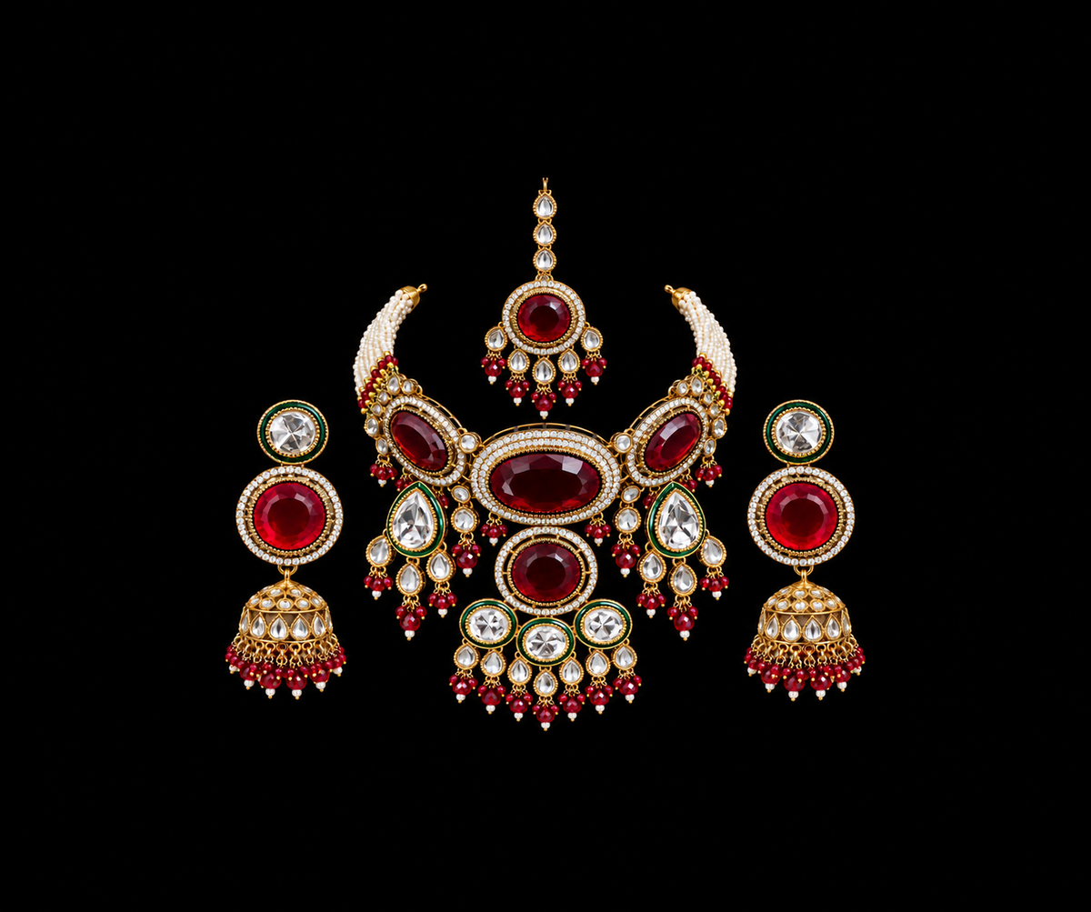 Ruby Moissanite Set