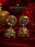 Multicolor Traditional Jhumka Earrings