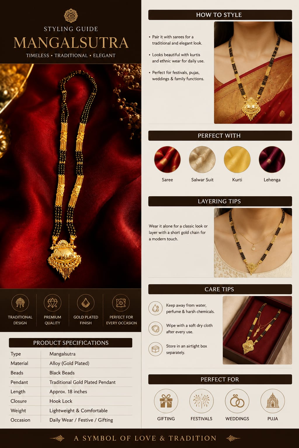 Gold Plated Mangalsutra