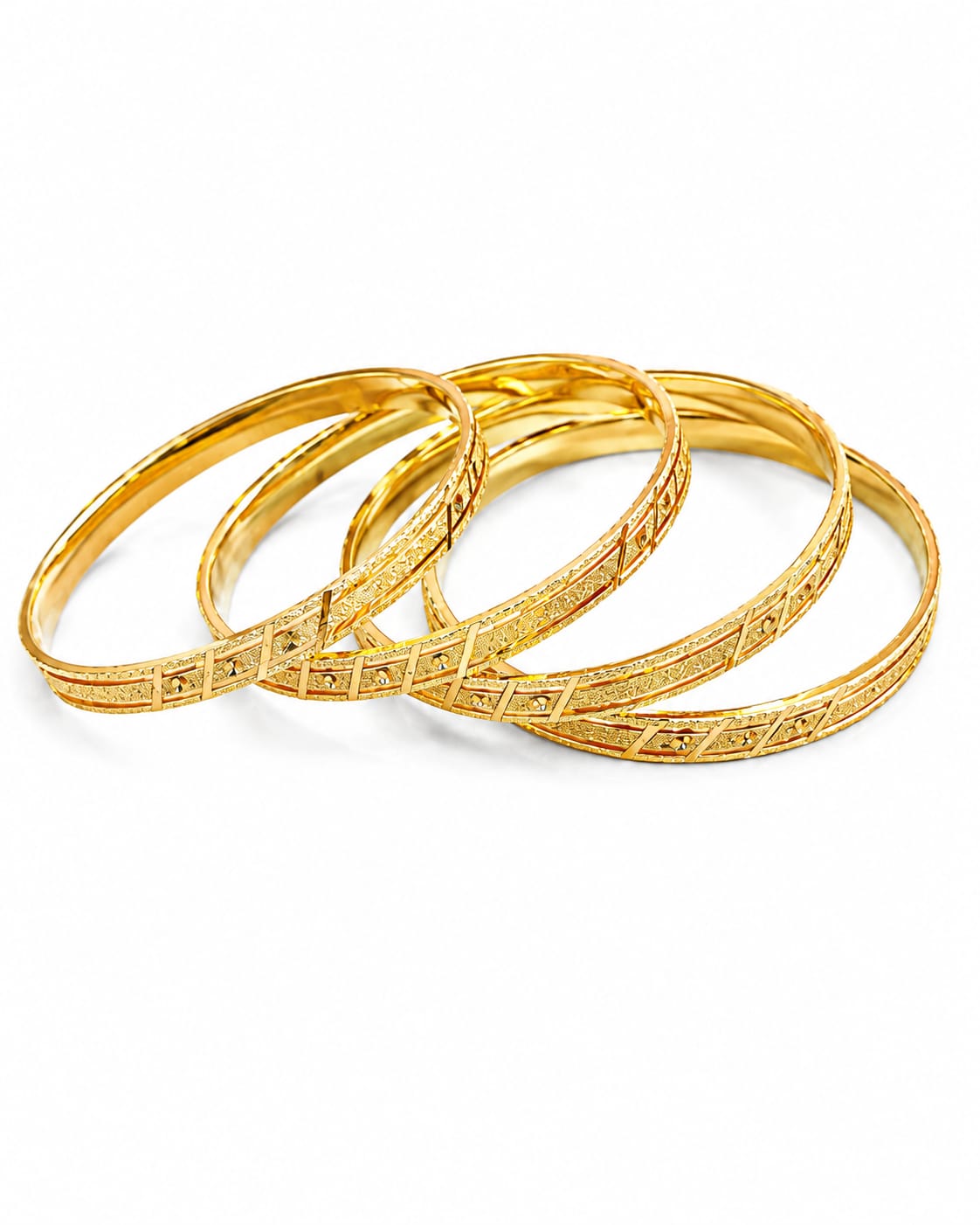Gold plated bangle
