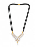 Crystal Leaf Mangalsutra