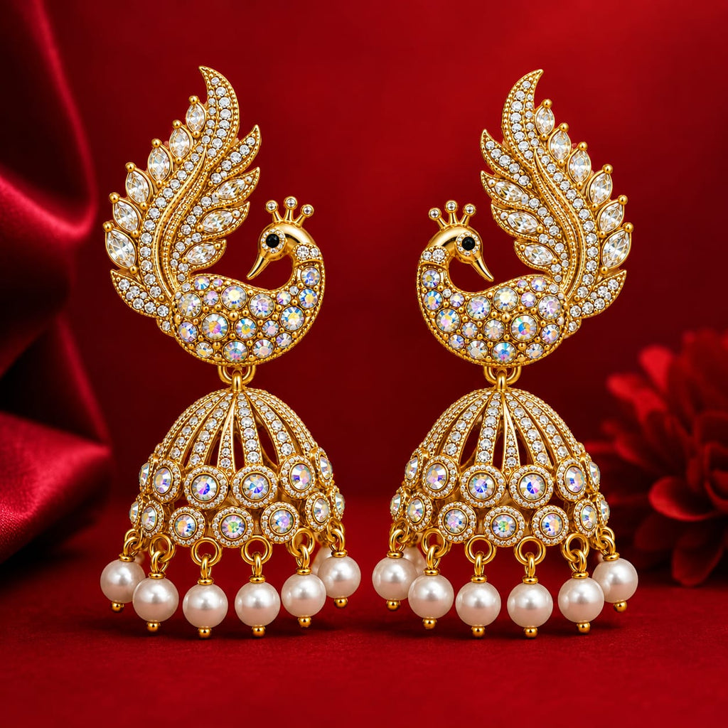 Peacock earring