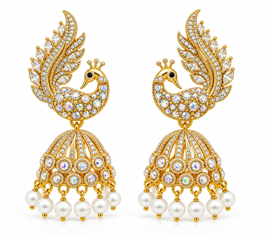 Peacock earring