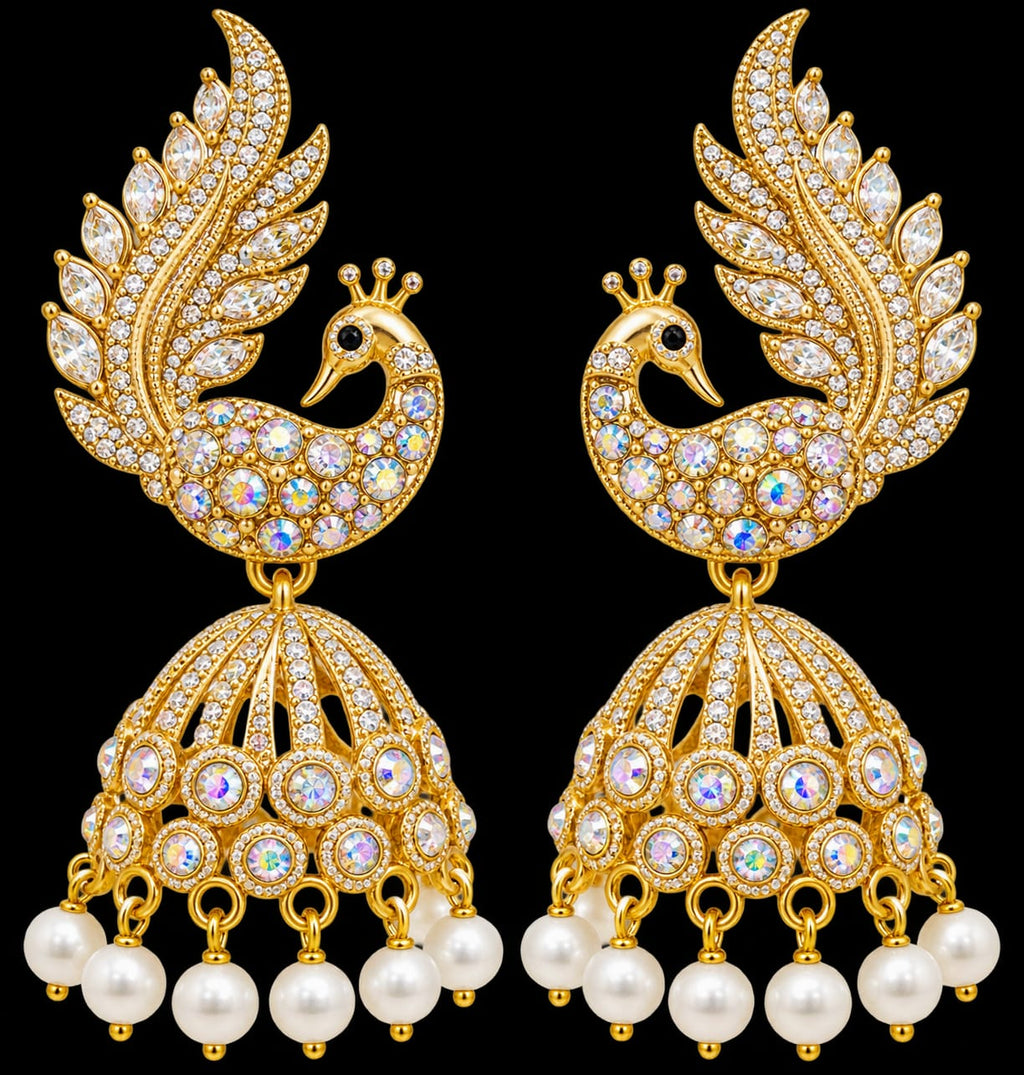 Peacock earring
