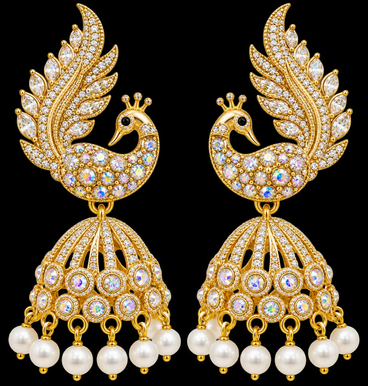 Peacock earring