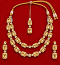 Golden Double-Layer Necklace Set