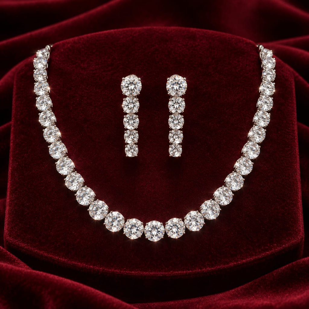 Solitaire AD Necklace Set.