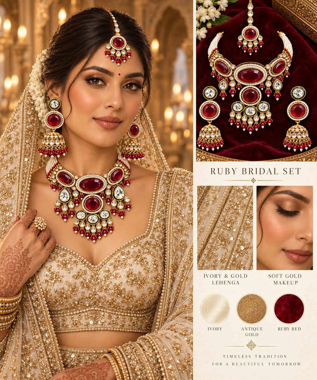 Ruby Moissanite Set