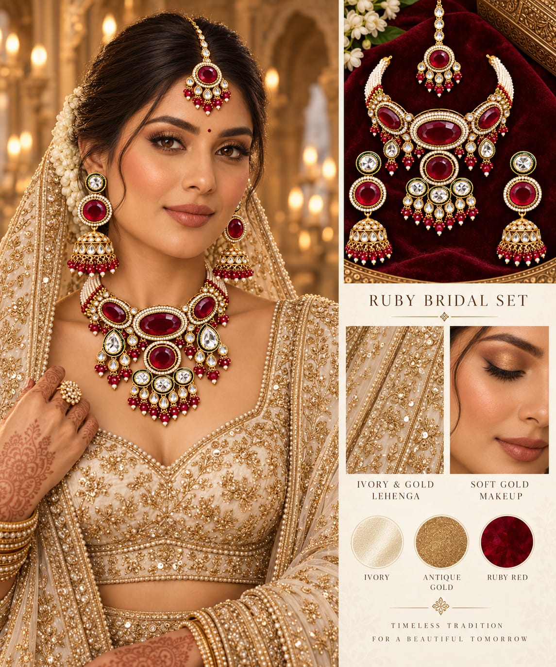 Ruby Moissanite Set