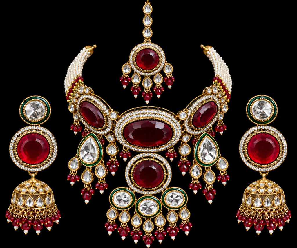 Ruby Moissanite Set