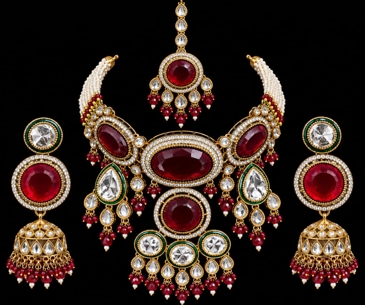 Ruby Moissanite Set