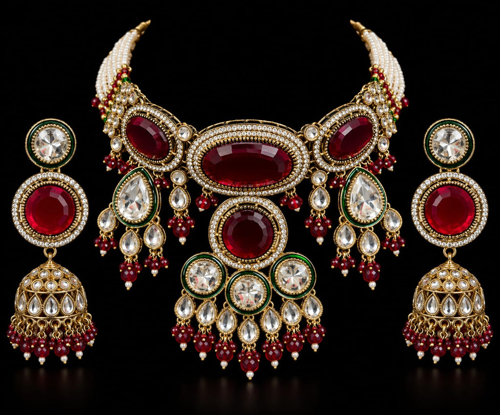 Ruby Moissanite Set