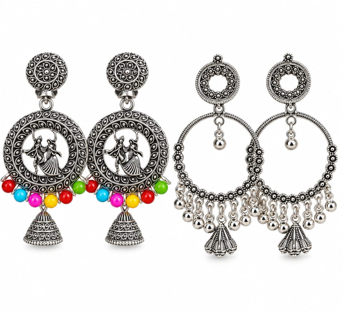 Oxidised Earrings Combo